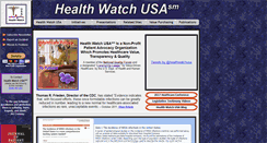 Desktop Screenshot of healthwatchusa.org