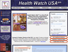 Tablet Screenshot of healthwatchusa.org